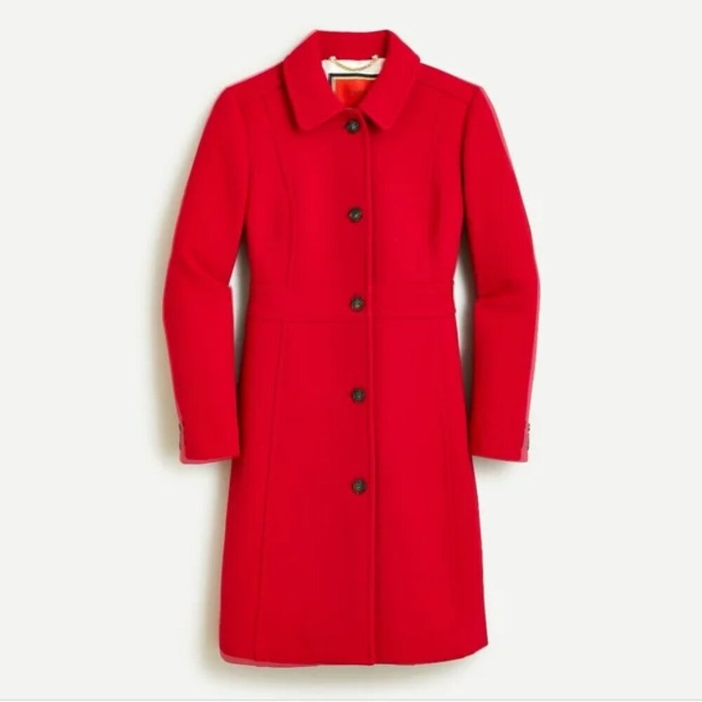 J Crew Classic lady day coat in Italian double-cloth wool